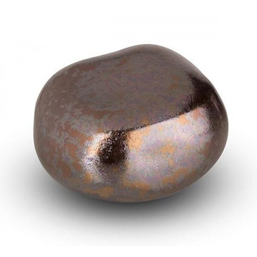 Cremation Ashes Keepsake / Miniature Urn – Huggable Cuddle Stone (Off Bronze Mottled)
